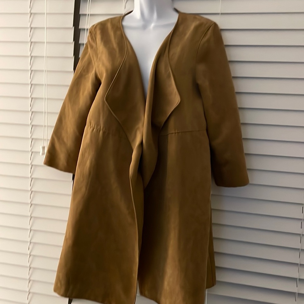 Faux suede jacket
